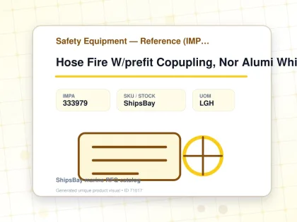 Hose Fire W/prefit Copupling, Nor Alumi White 65mmx25mtr - Safety Equipment — Reference (IMPA) - IMPA 333979 - UOM LGH