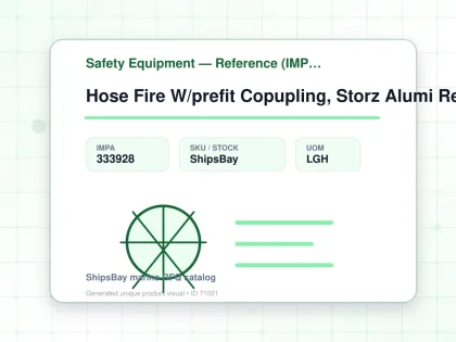 Hose Fire W/prefit Copupling, Storz Alumi Red 52mmx15mtr - Safety Equipment — Reference (IMPA) - IMPA 333928 - UOM LGH