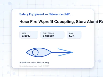 Hose Fire W/prefit Copupling, Storz Alumi Red 65mmx20mtr - Safety Equipment — Reference (IMPA) - IMPA 333932 - UOM LGH
