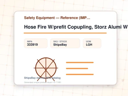 Hose Fire W/prefit Copupling, Storz Alumi White 65mmx20mtr - Safety Equipment — Reference (IMPA) - IMPA 333919 - UOM LGH