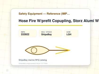 Hose Fire W/prefit Copupling, Storz Alumi White 75mmx15mtr - Safety Equipment — Reference (IMPA) - IMPA 333922 - UOM LGH