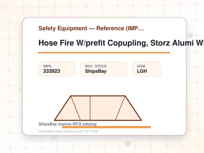 Hose Fire W/prefit Copupling, Storz Alumi White 75mmx20mtr - Safety Equipment — Reference (IMPA) - IMPA 333923 - UOM LGH