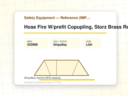 Hose Fire W/prefit Copupling, Storz Brass Red 65mmx30mtr - Safety Equipment — Reference (IMPA) - IMPA 333906 - UOM LGH