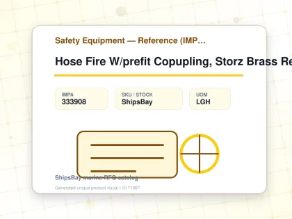 Hose Fire W/prefit Copupling, Storz Brass Red 75mmx20mtr - Safety Equipment — Reference (IMPA) - IMPA 333908 - UOM LGH