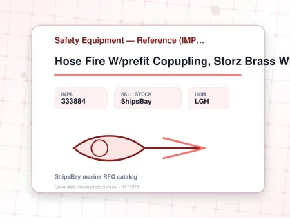 Hose Fire W/prefit Copupling, Storz Brass White 38mmx20mtr - Safety Equipment — Reference (IMPA) - IMPA 333884 - UOM LGH