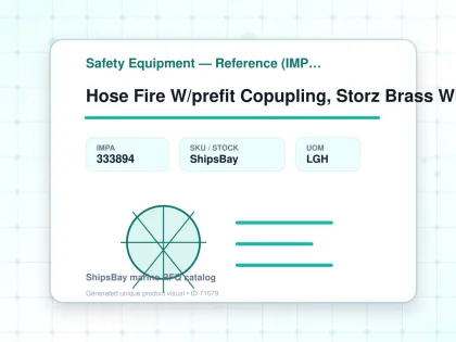 Hose Fire W/prefit Copupling, Storz Brass White 65mmx30mtr - Safety Equipment — Reference (IMPA) - IMPA 333894 - UOM LGH