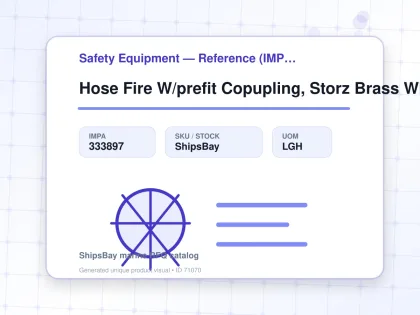 Hose Fire W/prefit Copupling, Storz Brass White 75mmx30mtr - Safety Equipment — Reference (IMPA) - IMPA 333897 - UOM LGH