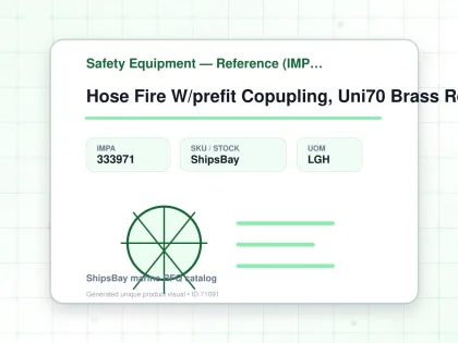 Hose Fire W/prefit Copupling, Uni70 Brass Red 70mmx20mtr - Safety Equipment — Reference (IMPA) - IMPA 333971 - UOM LGH
