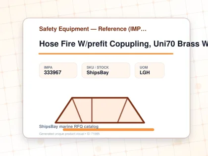 Hose Fire W/prefit Copupling, Uni70 Brass White 70mmx15mtr - Safety Equipment — Reference (IMPA) - IMPA 333967 - UOM LGH