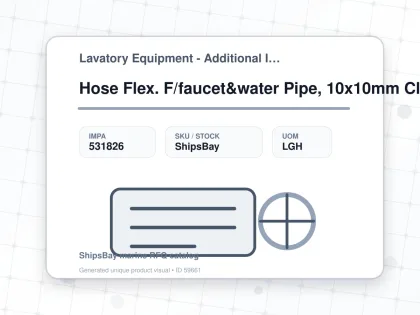 Hose Flex. F/faucet&water Pipe, 10x10mm Clip L:300mm - Lavatory Equipment - Additional Items - IMPA 531826 - UOM LGH