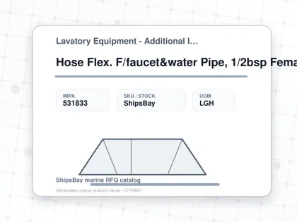 Hose Flex. F/faucet&water Pipe, 1/2bsp Female X Female L:300mm - Lavatory Equipment - Additional Items - IMPA 531833 - UOM LGH