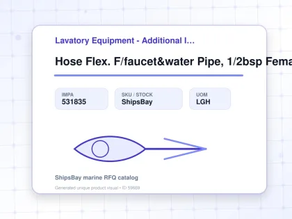 Hose Flex. F/faucet&water Pipe, 1/2bsp Female X Female L:600mm - Lavatory Equipment - Additional Items - IMPA 531835 - UOM LGH