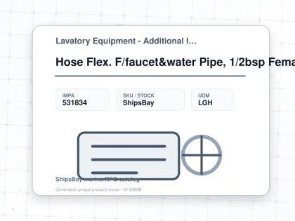 Hose Flex. F/faucet&water Pipe, 1/2bsp Female X Male L:300mm - Lavatory Equipment - Additional Items - IMPA 531834 - UOM LGH