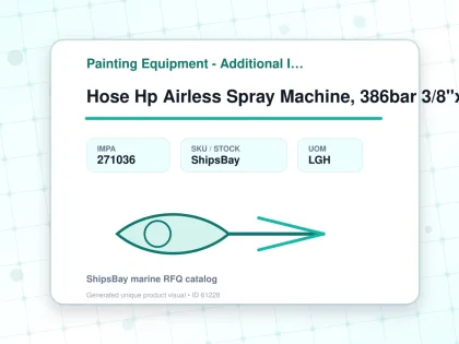 Hose Hp Airless Spray Machine, 386bar 3/8"x30.5m Graco H5381x - Painting Equipment - Additional Items - IMPA 271036 - UOM LGH