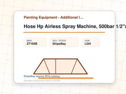 Hose Hp Airless Spray Machine, 500bar 1/2"x15.2m Graco H75050 - Painting Equipment - Additional Items - IMPA 271048 - UOM LGH