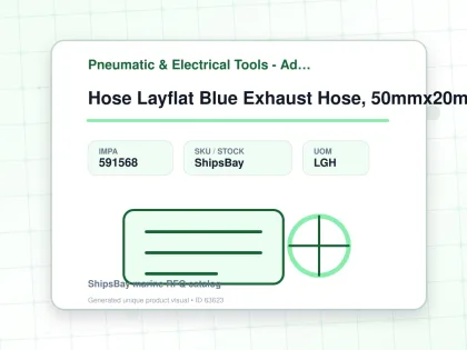 Hose Layflat Blue Exhaust Hose, 50mmx20mtr For Gas Freeing Fan - Pneumatic & Electrical Tools - Additional Items - IMPA 591568 - UOM LGH