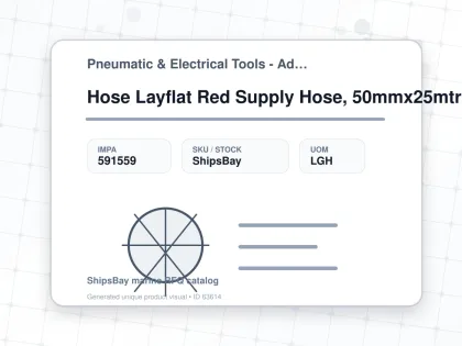 Hose Layflat Red Supply Hose, 50mmx25mtr For Gas Freeing Fan - Pneumatic & Electrical Tools - Additional Items - IMPA 591559 - UOM LGH