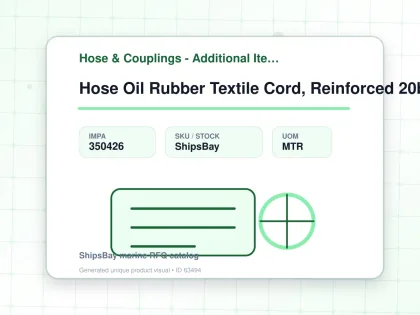 Hose Oil Rubber Textile Cord, Reinforced 20bar 6mm - Hose & Couplings - Additional Items - IMPA 350426 - UOM MTR