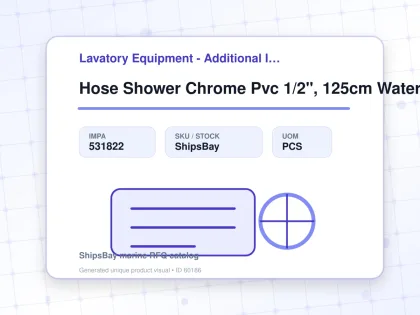 Hose Shower Chrome Pvc 1/2", 125cm Waterline Sa210200 - Lavatory Equipment - Additional Items - IMPA 531822 - UOM PCS