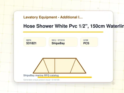 Hose Shower White Pvc 1/2", 150cm Waterline Sa210150 - Lavatory Equipment - Additional Items - IMPA 531821 - UOM PCS