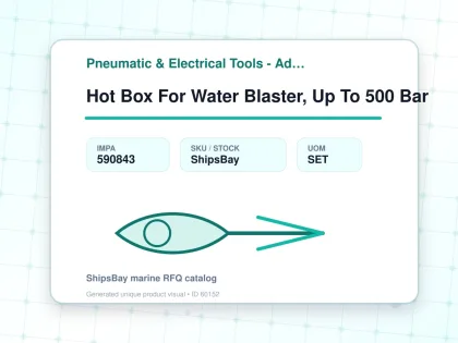 Hot Box For Water Blaster, Up To 500 Bar - Pneumatic & Electrical Tools - Additional Items - IMPA 590843 - UOM SET