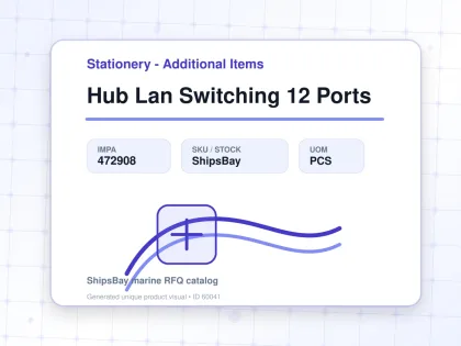 Hub Lan Switching 12 Ports - Stationery - Additional Items - IMPA 472908 - UOM PCS