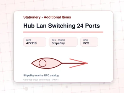 Hub Lan Switching 24 Ports - Stationery - Additional Items - IMPA 472910 - UOM PCS