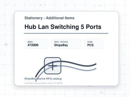 Hub Lan Switching 5 Ports - Stationery - Additional Items - IMPA 472906 - UOM PCS