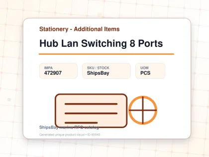 Hub Lan Switching 8 Ports - Stationery - Additional Items - IMPA 472907 - UOM PCS