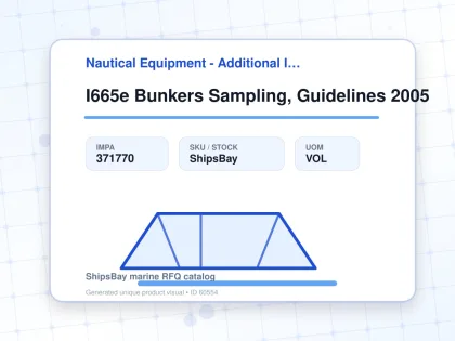 I665e Bunkers Sampling, Guidelines 2005 - Nautical Equipment - Additional Items - IMPA 371770 - UOM VOL
