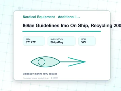 I685e Guidelines Imo On Ship, Recycling 2006 - Nautical Equipment - Additional Items - IMPA 371772 - UOM VOL