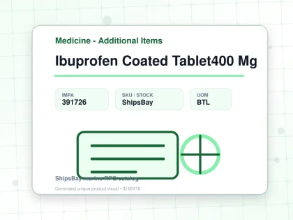 Ibuprofen Coated Tablet400 Mg - Medicine - Additional Items - IMPA 391726 - UOM BTL