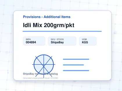 Idli Mix 200grm/pkt - Provisions - Additional Items - IMPA 004894 - UOM KGS