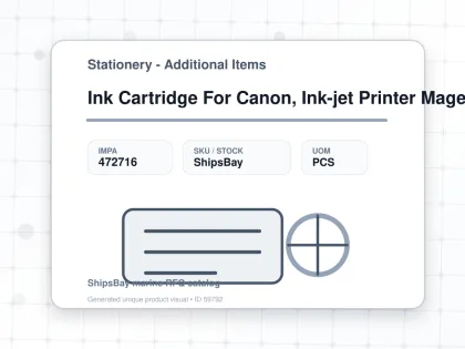 Ink Cartridge For Canon, Ink-jet Printer Magenta (m) - Stationery - Additional Items - IMPA 472716 - UOM PCS