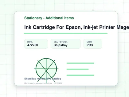 Ink Cartridge For Epson, Ink-jet Printer Magenta (m) - Stationery - Additional Items - IMPA 472750 - UOM PCS