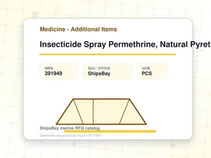 Insecticide Spray Permethrine, Natural Pyrethrins - Medicine - Additional Items - IMPA 391949 - UOM PCS