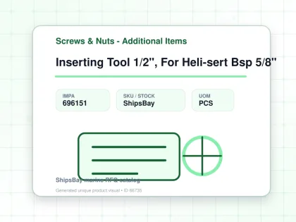 Inserting Tool 1/2", For Heli-sert Bsp 5/8" - Screws & Nuts - Additional Items - IMPA 696151 - UOM PCS