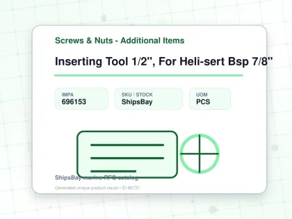 Inserting Tool 1/2", For Heli-sert Bsp 7/8" - Screws & Nuts - Additional Items - IMPA 696153 - UOM PCS
