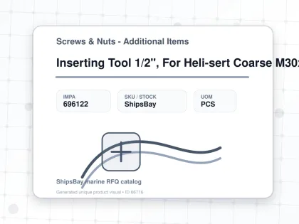 Inserting Tool 1/2", For Heli-sert Coarse M30x3.5 - Screws & Nuts - Additional Items - IMPA 696122 - UOM PCS