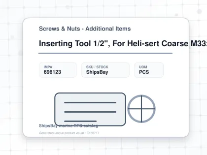 Inserting Tool 1/2", For Heli-sert Coarse M33x3.5 - Screws & Nuts - Additional Items - IMPA 696123 - UOM PCS