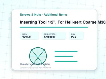 Inserting Tool 1/2", For Heli-sert Coarse M36x4.0 - Screws & Nuts - Additional Items - IMPA 696124 - UOM PCS