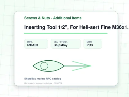 Inserting Tool 1/2", For Heli-sert Fine M36x1.5 - Screws & Nuts - Additional Items - IMPA 696133 - UOM PCS