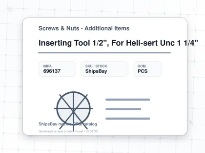 Inserting Tool 1/2", For Heli-sert Unc 1 1/4" - Screws & Nuts - Additional Items - IMPA 696137 - UOM PCS