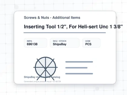 Inserting Tool 1/2", For Heli-sert Unc 1 3/8" - Screws & Nuts - Additional Items - IMPA 696138 - UOM PCS