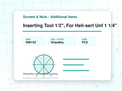 Inserting Tool 1/2", For Heli-sert Unf 1 1/4" - Screws & Nuts - Additional Items - IMPA 696142 - UOM PCS