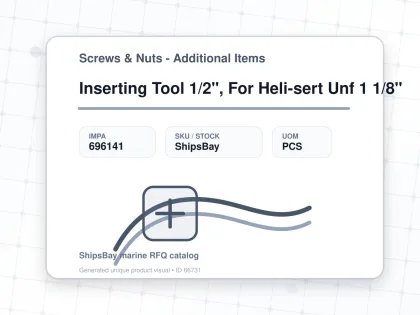Inserting Tool 1/2", For Heli-sert Unf 1 1/8" - Screws & Nuts - Additional Items - IMPA 696141 - UOM PCS