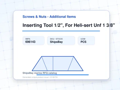 Inserting Tool 1/2", For Heli-sert Unf 1 3/8" - Screws & Nuts - Additional Items - IMPA 696143 - UOM PCS