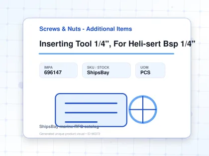 Inserting Tool 1/4", For Heli-sert Bsp 1/4" - Screws & Nuts - Additional Items - IMPA 696147 - UOM PCS