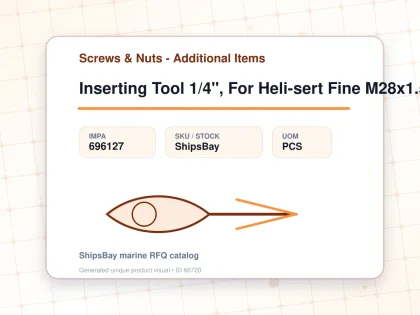 Inserting Tool 1/4", For Heli-sert Fine M28x1.5 - Screws & Nuts - Additional Items - IMPA 696127 - UOM PCS