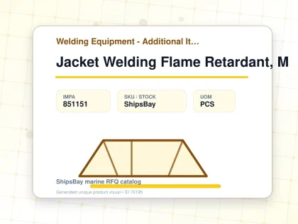 Jacket Welding Flame Retardant, M - Welding Equipment - Additional Items - IMPA 851151 - UOM PCS